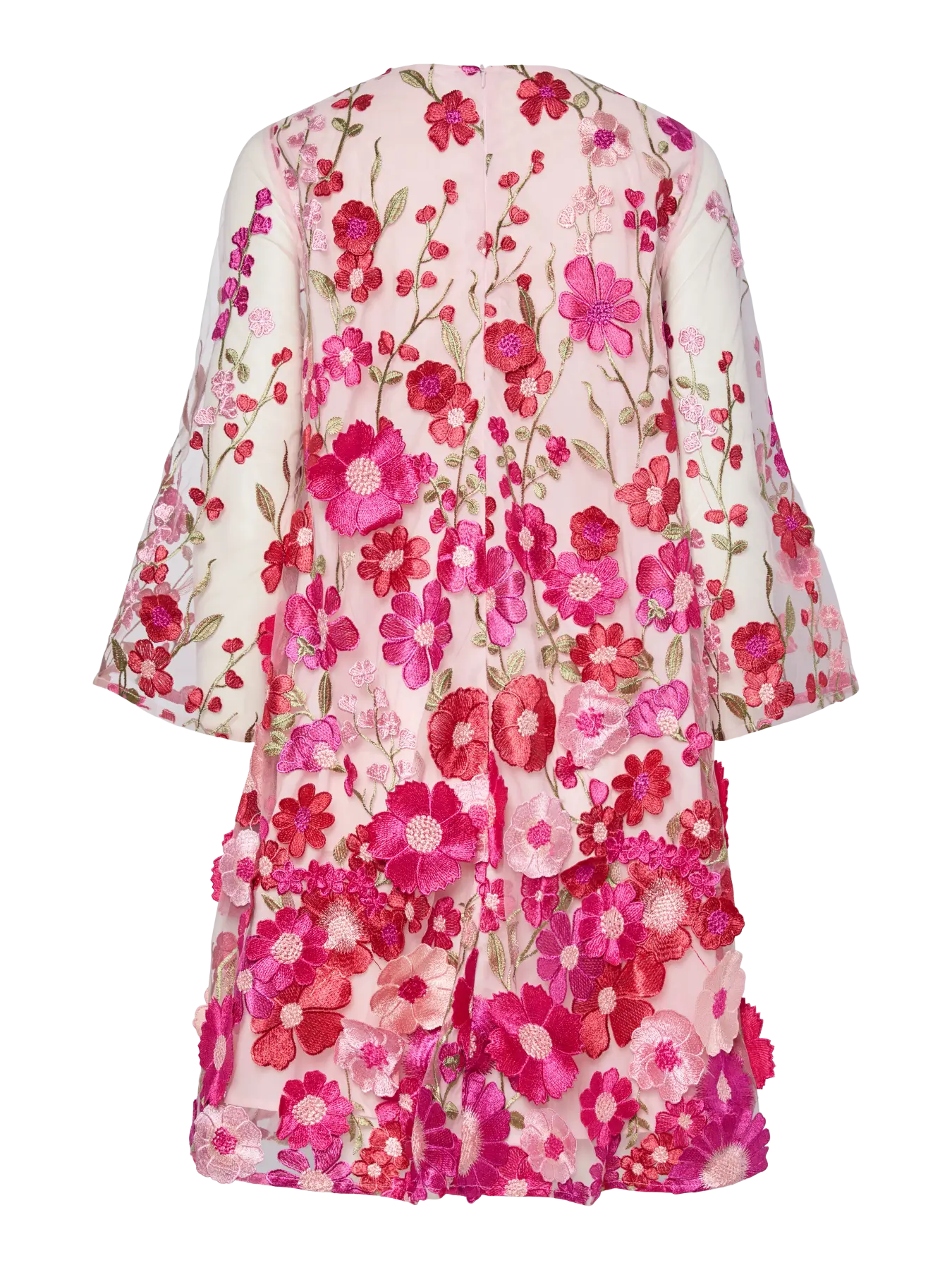 Y.A.S mekko YASFlowering 3/4 Dress, pinkki kuosi - Image 3