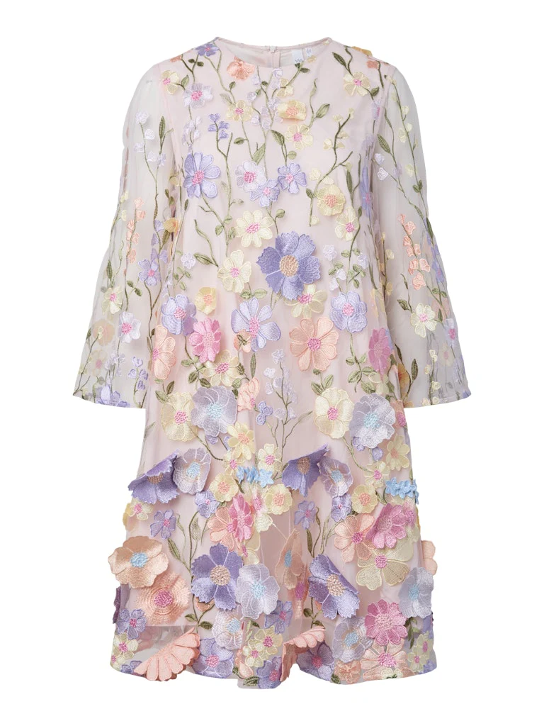 Y.A.S mekko YASFlowering 3/4 Dress, vaaleanpunainen kuosi