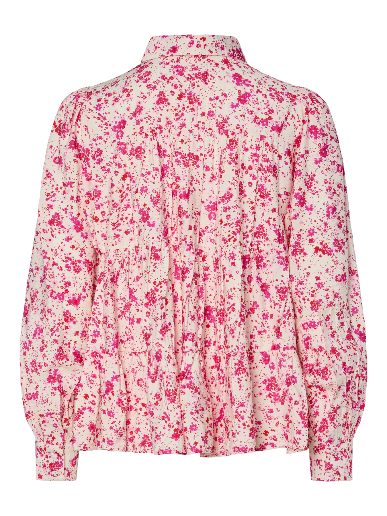 Y.A.S naisten paitapusero YASPALA LS Shirt, pinkki kuosi - Image 4