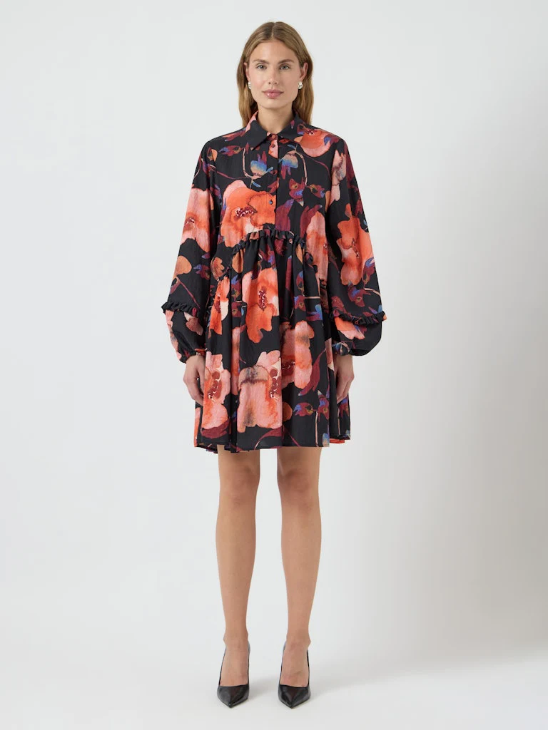 Y.A.S naisten mekko YASPILANA LS DRESS S, Black Pilana