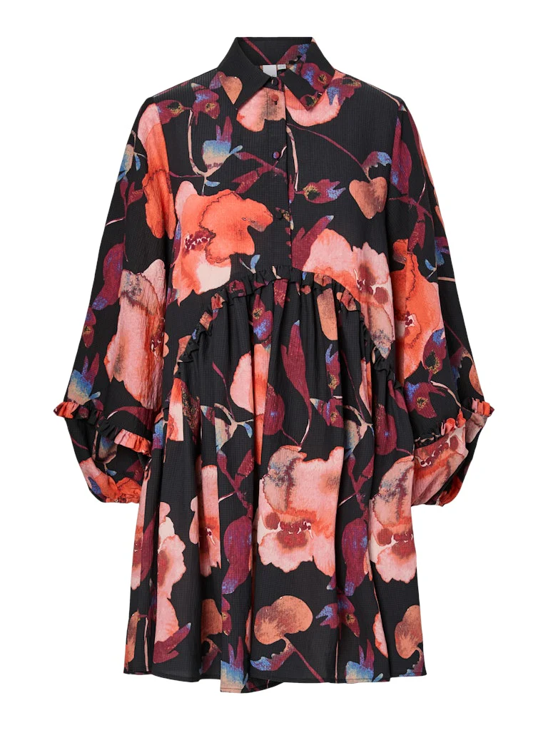 Y.A.S naisten mekko YASPILANA LS DRESS S, Black Pilana - Image 3