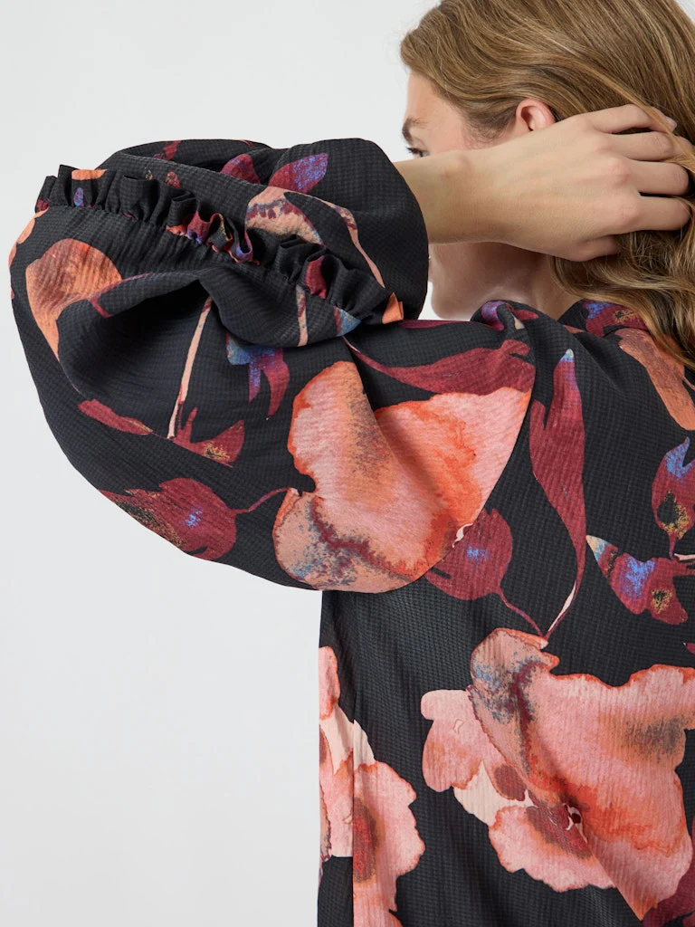 Y.A.S naisten mekko YASPILANA LS DRESS S, Black Pilana - Image 5