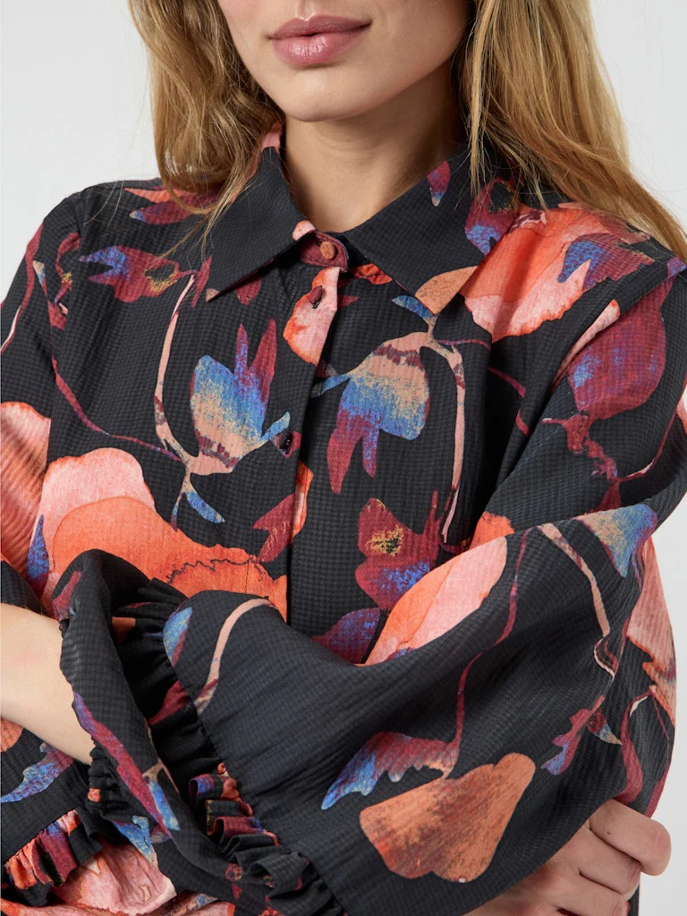 Y.A.S naisten mekko YASPILANA LS DRESS S, Black Pilana - Image 6