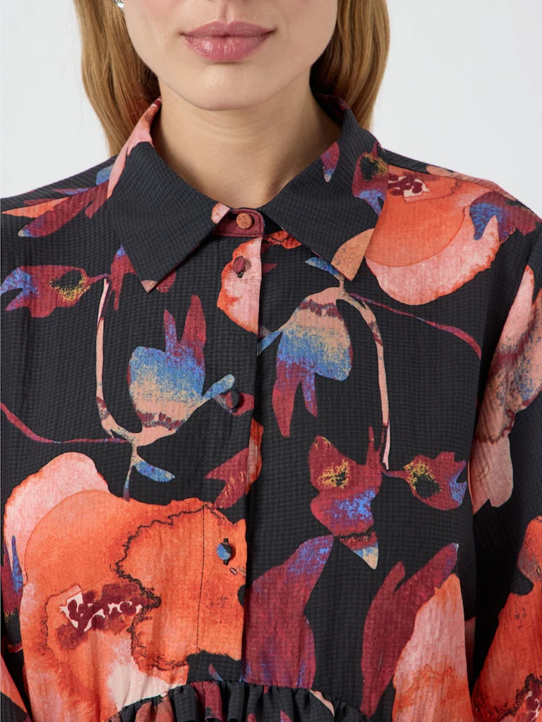 Y.A.S naisten mekko YASPILANA LS DRESS S, Black Pilana - Image 7