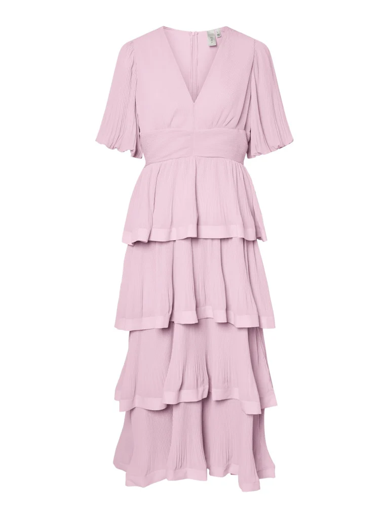 Y.A.S mekko YASPlisa SS Long Dress S. Show, Ballerina