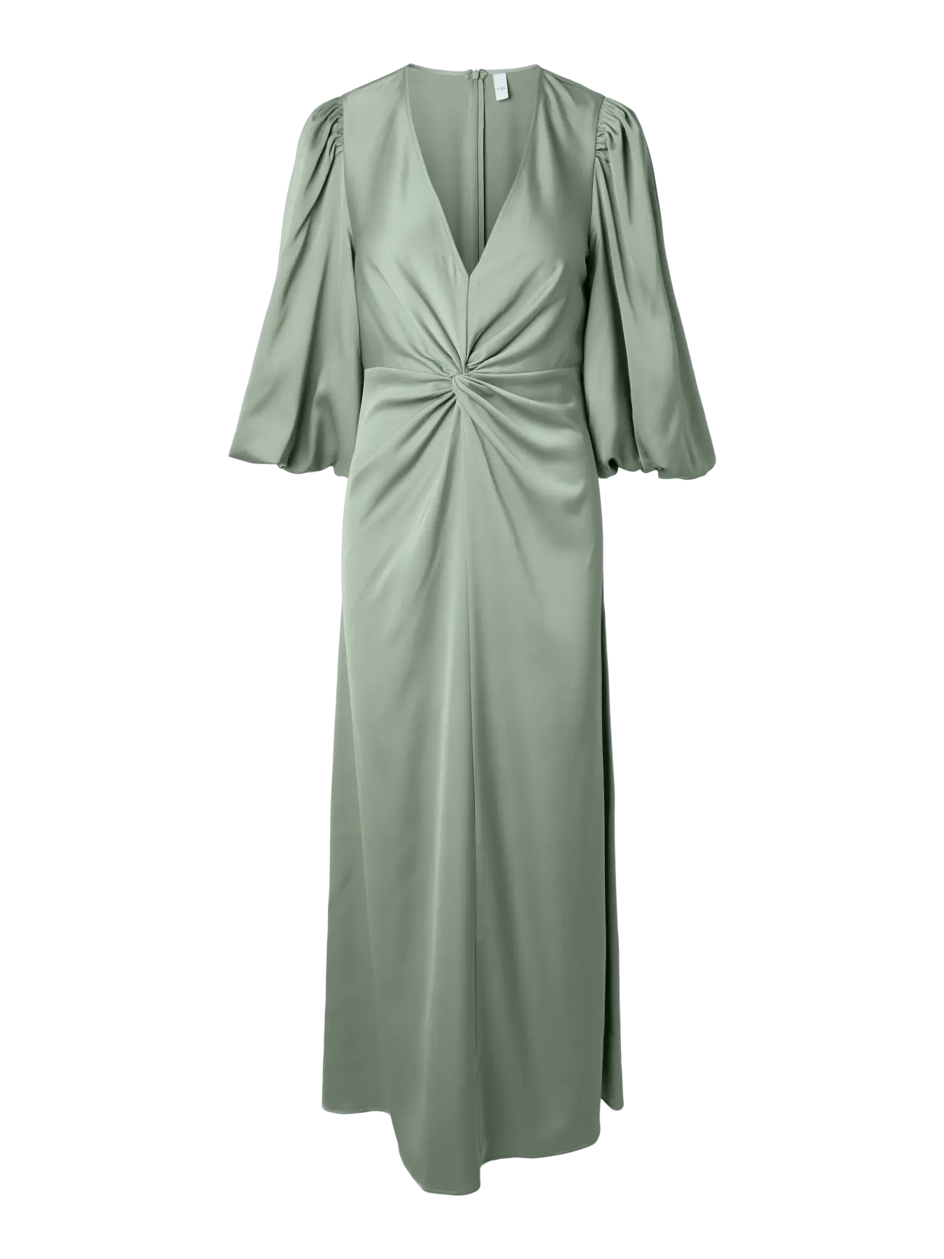 Y.A.S mekko YASThea LS Long Dress S. Noos, Green Milieu - Image 3