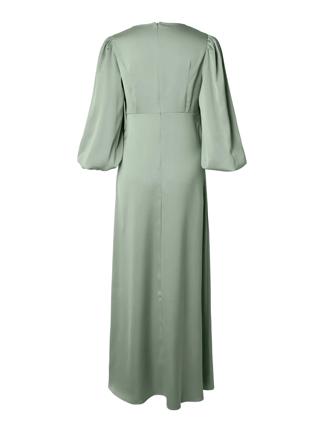 Y.A.S mekko YASThea LS Long Dress S. Noos, Green Milieu - Image 4